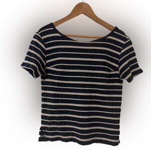 Old Navy Button Back Striped Top